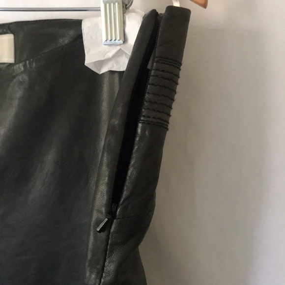 Karen Millen real leather crop pant ankle zip lamb leather size 12 - Picture 11 of 17